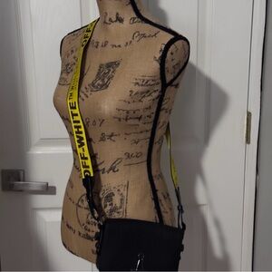 Off-White Black Mini Binder Clip Bag